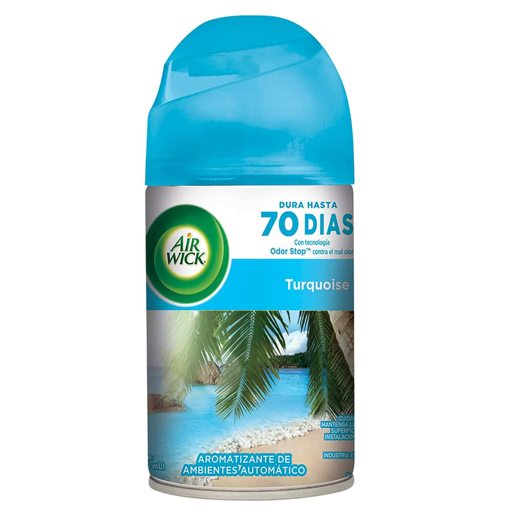 AIR WICK® FRESHMATIC® AROMARIZANTE DE AMBIENTE AUTOMÁTICO TURQUOISE OASIS, REPUESTO 250 mL