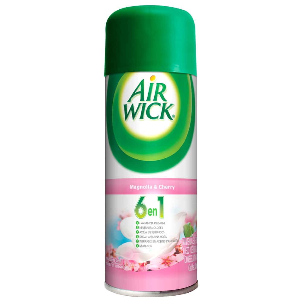 AIR WICK® AROMATIZANTE DE AMBIENTE EN AEROSOL, MAGNOLIA & CHERRY, 400 mL