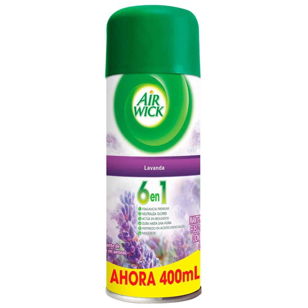 AIR WICK® AROMATIZANTE DE AMBIENTE EN AEROSOL, LAVANDA, 400 mL