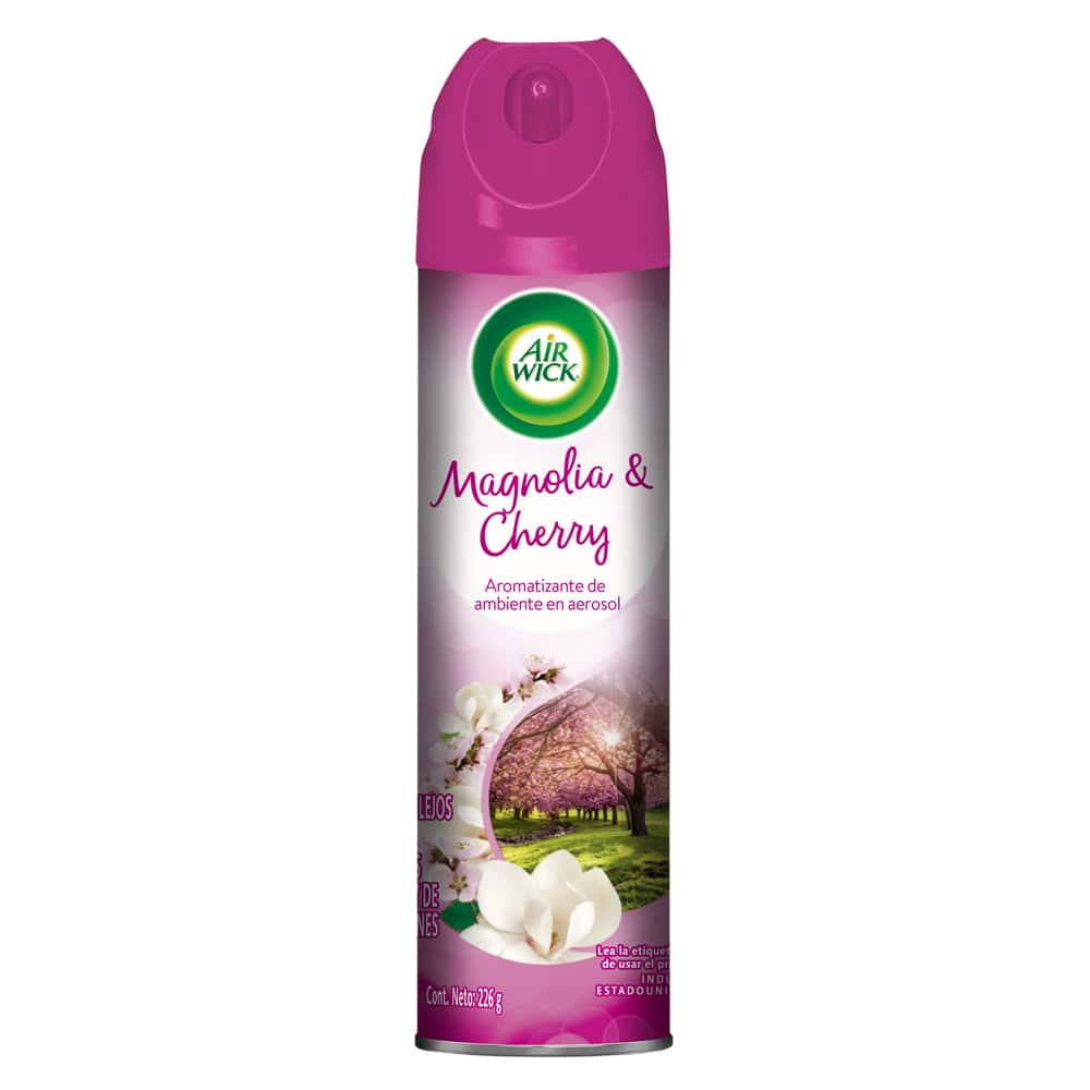 AIR WICK® AROMATIZANTE DE AMBIENTE EN AEROSOL, MAGNOLIA & CHERRY, 226g