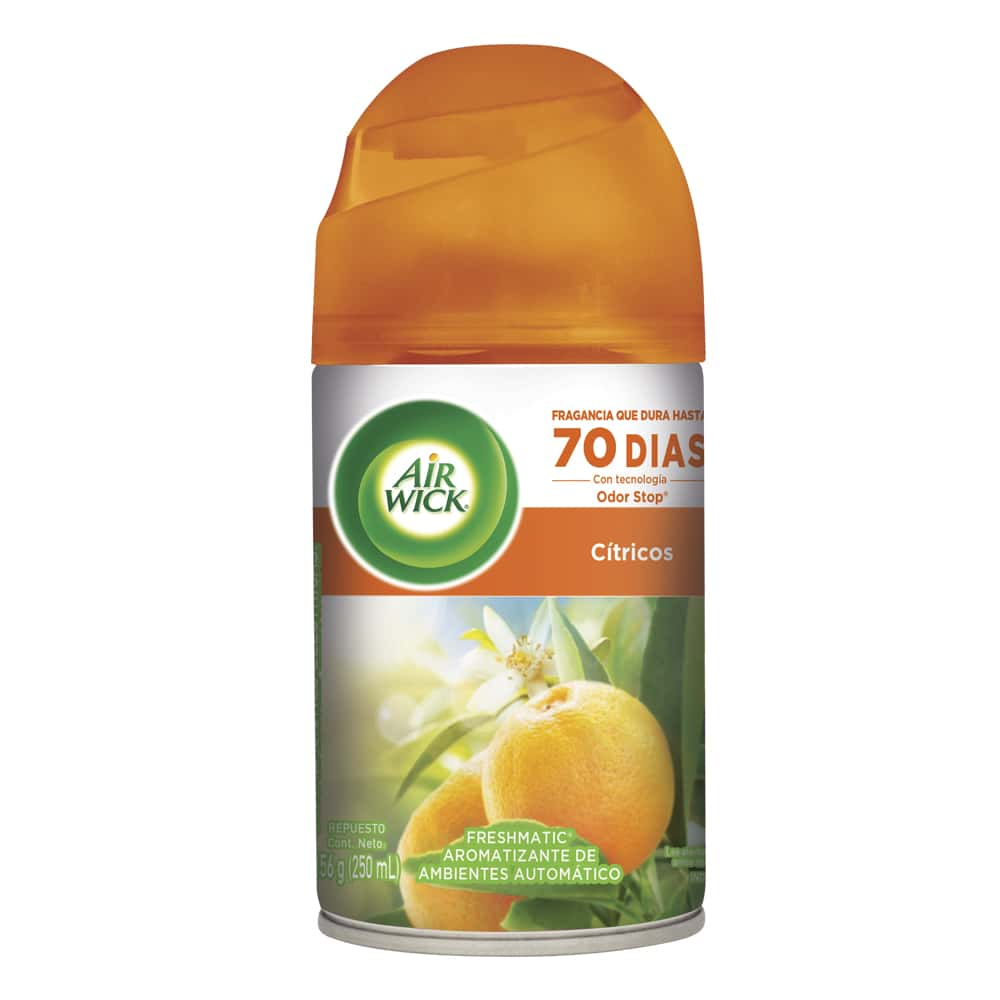 AIR WICK® FRESHMATIC® AROMARIZANTE DE AMBIENTE AUTOMÁTICO CÍTRICOS, REPUESTO 250 mL