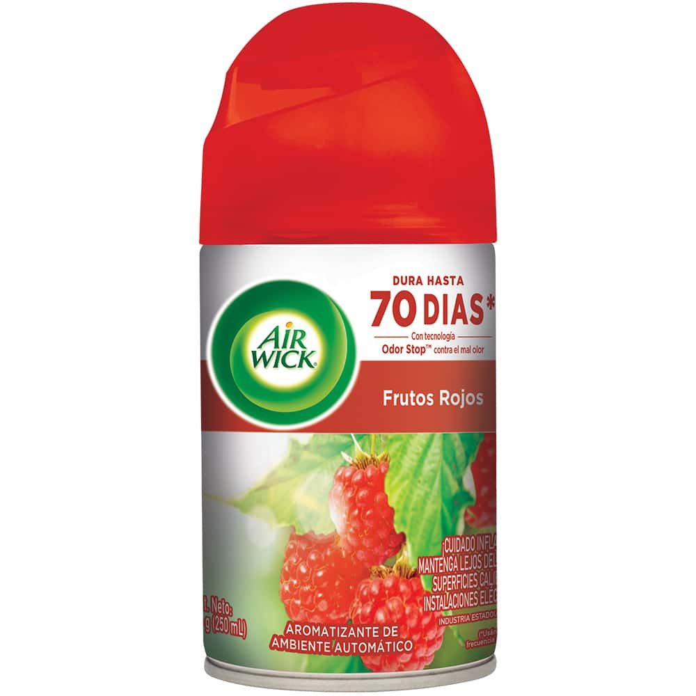 AIR WICK® FRESHMATIC® AROMARIZANTE DE AMBIENTE AUTOMÁTICO FRUTOS ROJOS, REPUESTO 250 mL