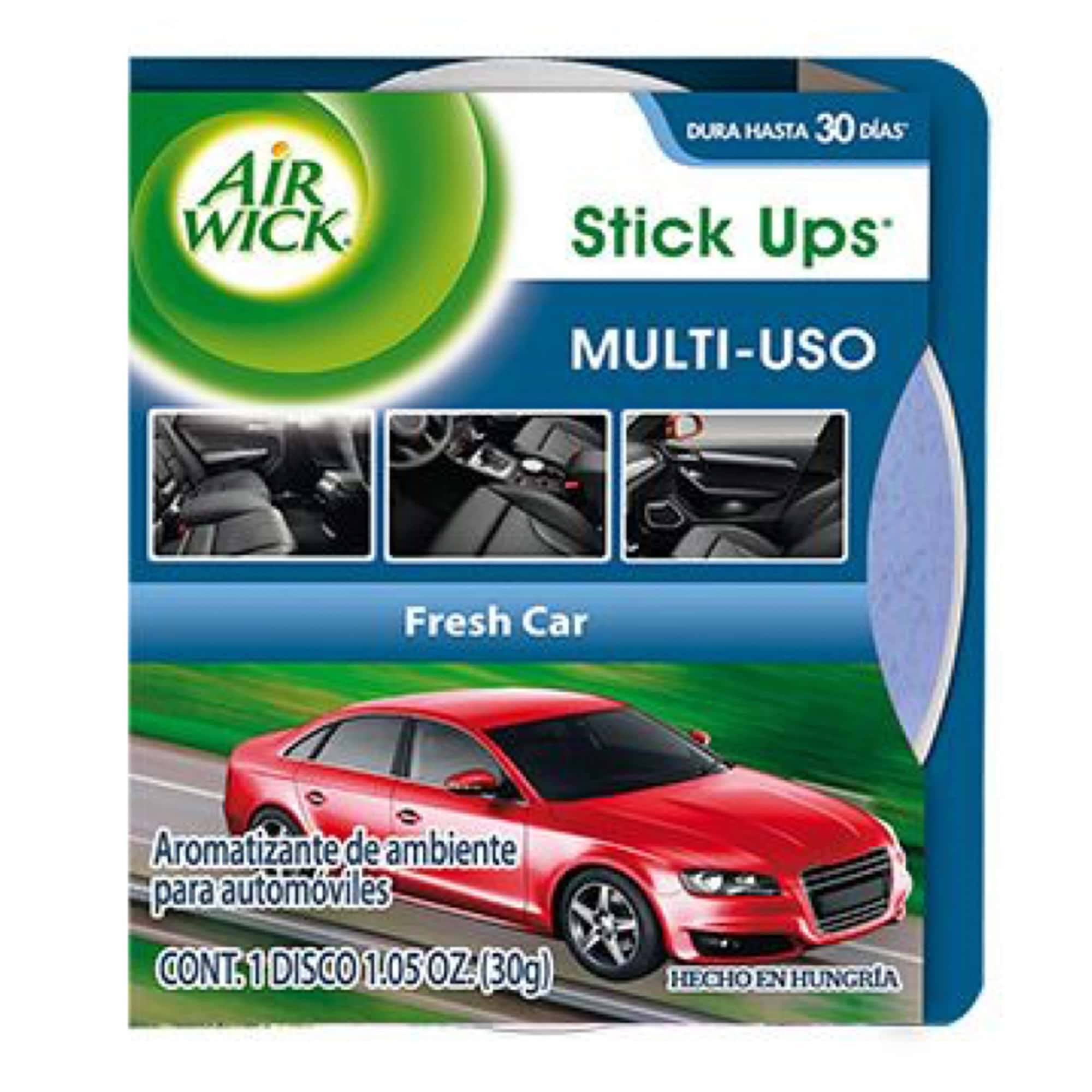 AIR WICK® STICK UPS® AROMATIZANTE DE AMBIENTE PARA AUTOMÓVILES FRESH CAR, 30 g