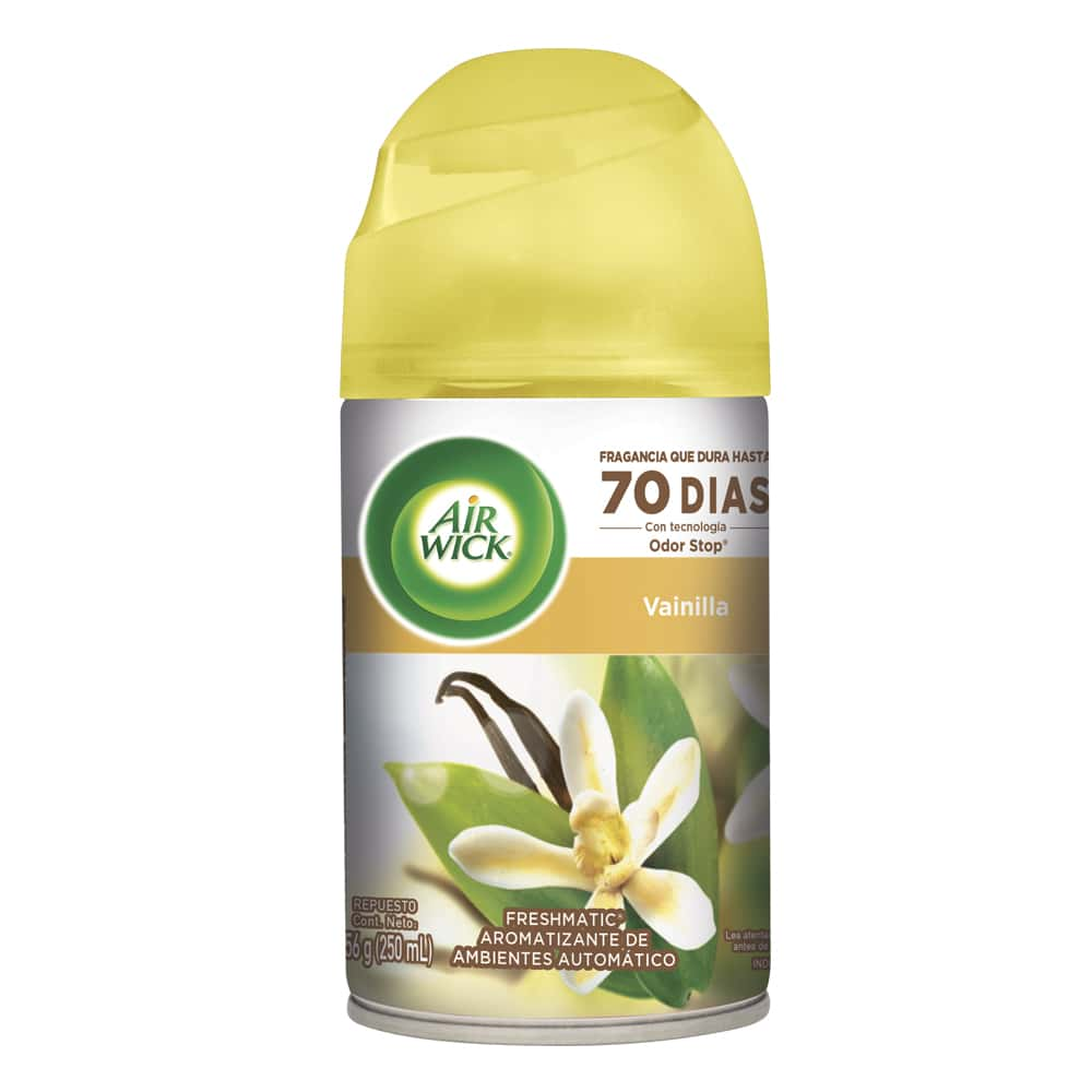 AIR WICK® FRESHMATIC® AROMARIZANTE DE AMBIENTE AUTOMÁTICO VAINILLA, REPUESTO 250 mL