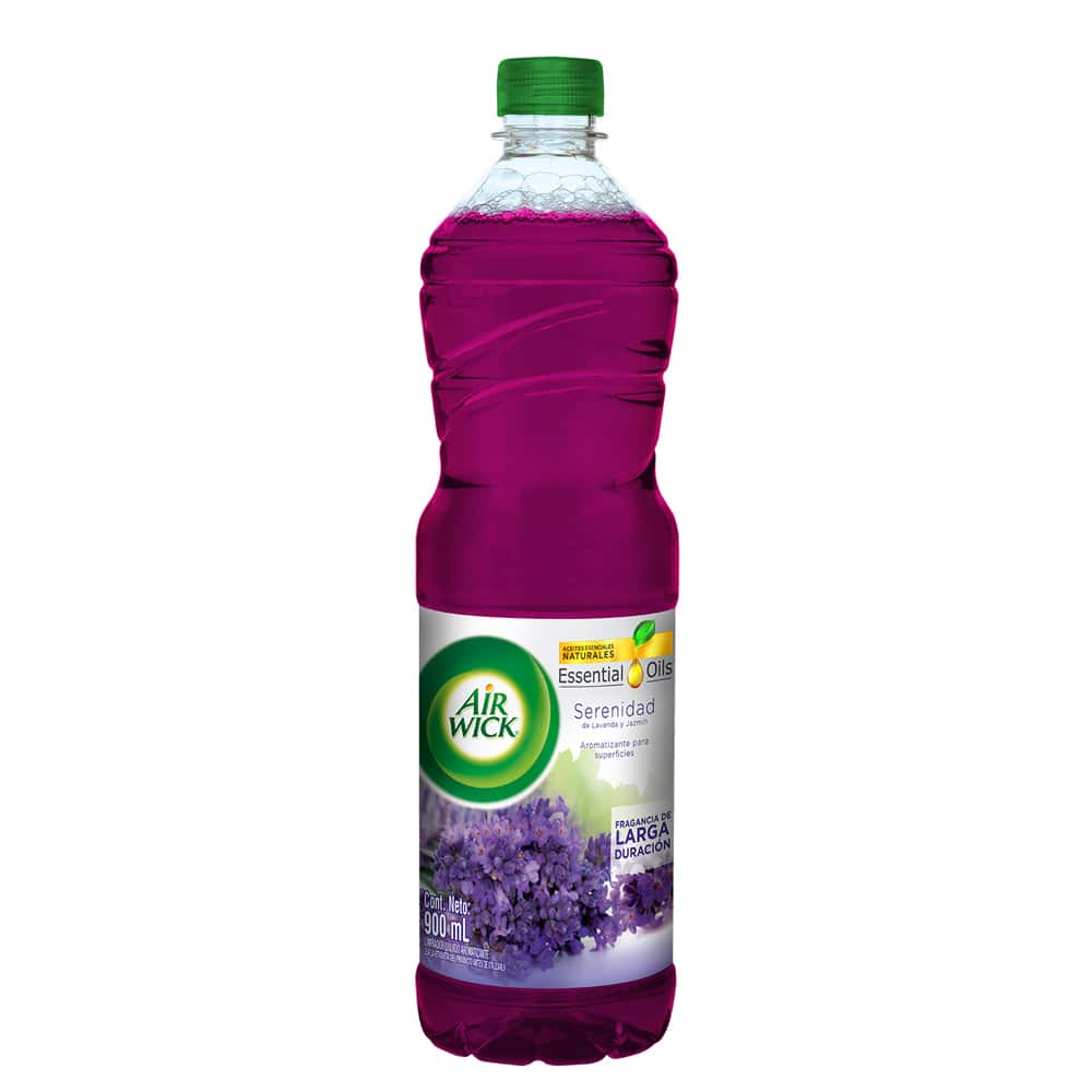 AIR WICK® LIMPIADOR LÍQUIDO AROMATIZANTE, SERENIDAD DE LAVANDA Y JAZMÍN, 900ML