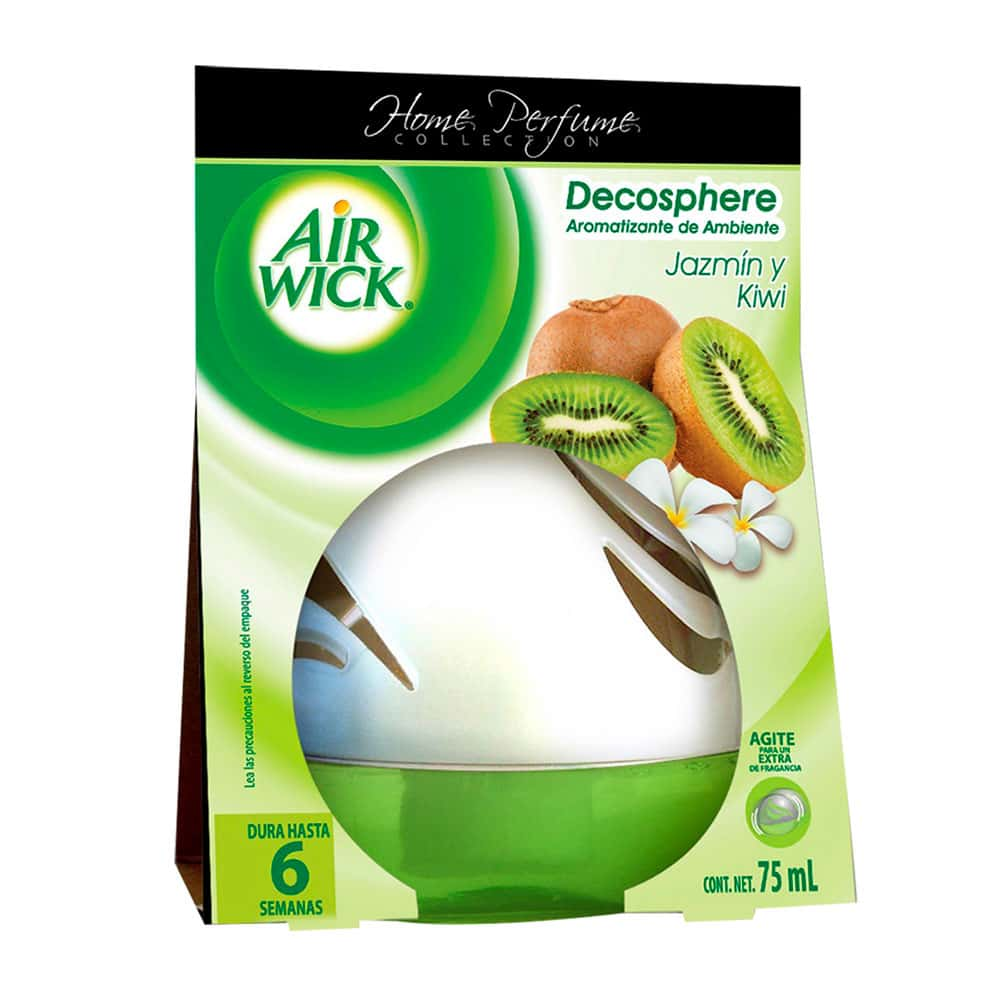 AIR WICK® DECOSPHERE® AROMATIZANTE DE AMBIENTE JAZMÍN Y KIWI, 75 mL