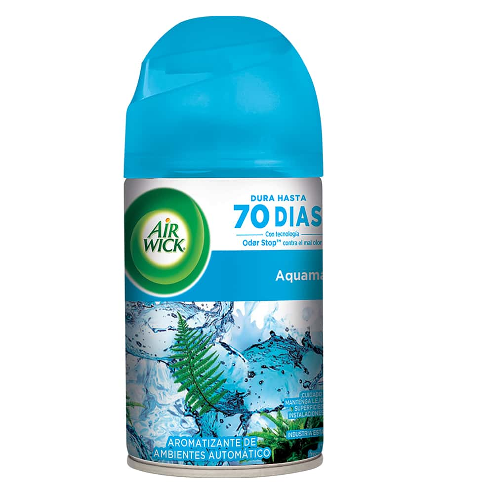 AIR WICK® FRESHMATIC® AROMARIZANTE DE AMBIENTE AUTOMÁTICO AQUAMARINA, REPUESTO 250 mL