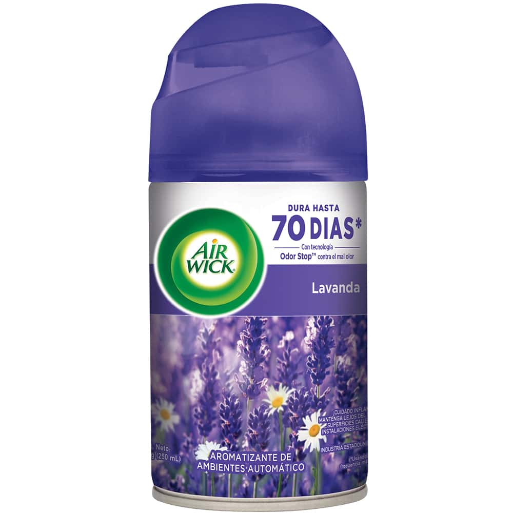 AIR WICK® FRESHMATIC® AROMARIZANTE DE AMBIENTE AUTOMÁTICO LAVANDA, REPUESTO 250 mL