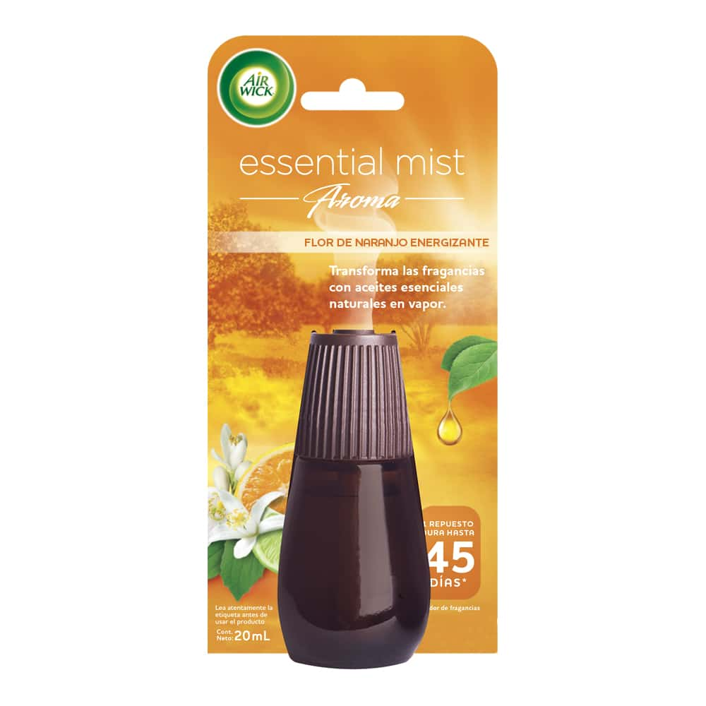 AIR WICK® ESSENTIAL MIST®  FLOR DE NARANJO ENERGIZANTE, REPUESTO DE 20 mL