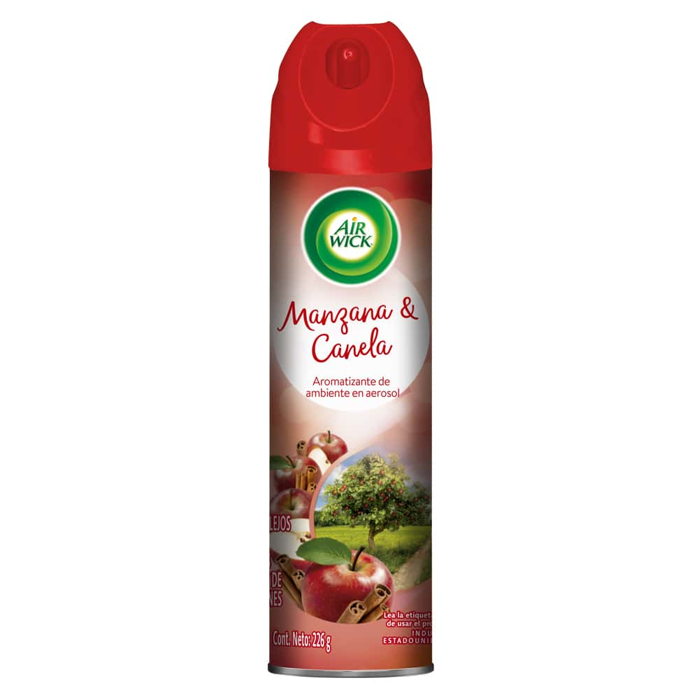 AIR WICK® AROMATIZANTE DE AMBIENTE EN AEROSOL, MANZANA & CANELA, 226 g