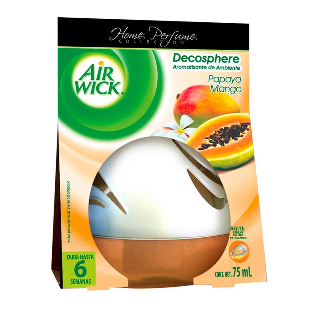 AIR WICK® DECOSPHERE® AROMATIZANTE DE AMBIENTE PAPAYA MANGO, 75 mL