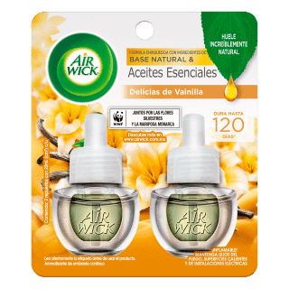 AIR WICK® AROMATIZANTE CONTINUO DELICIAS DE VAINILLA REPUESTOS