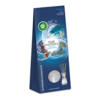 AIR WICK REED DIFFUSER AROMATIZANTE DE AMBIENTE TURQUOISE OASIS, 6 VARITAS DE RATAN Y 30 mL DE AROMATIZANTE