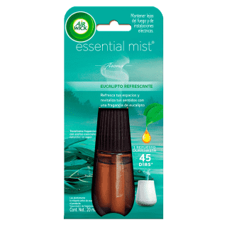 AIR WICK ESSENTIAL MIST VAPORIZADOR DE FRAGANCIAS EUCALIPTO REFRESCANTE REPUESTO